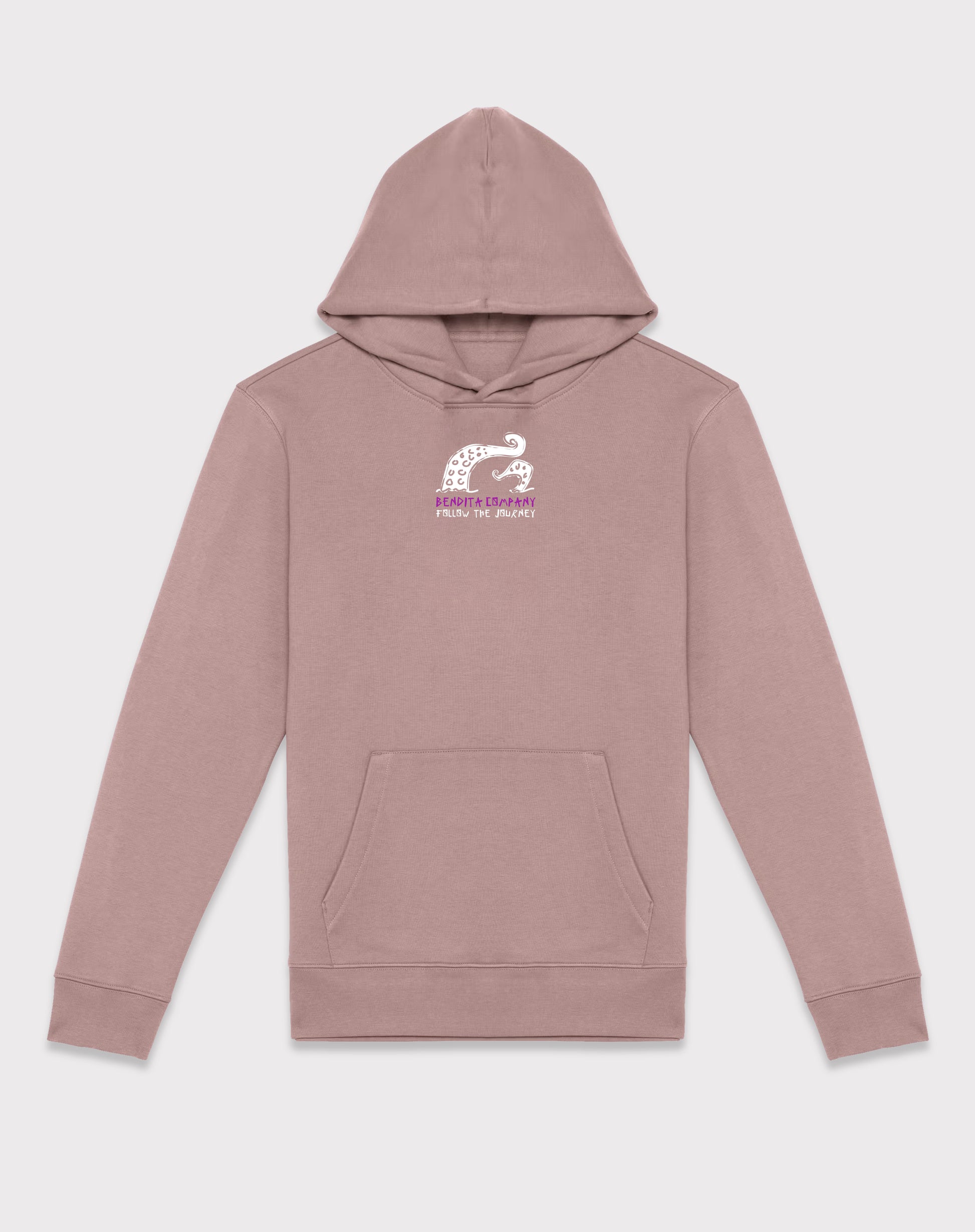 Dead Fish Hoodie – Petal Rose | Organic Cotton | Made in Portugal