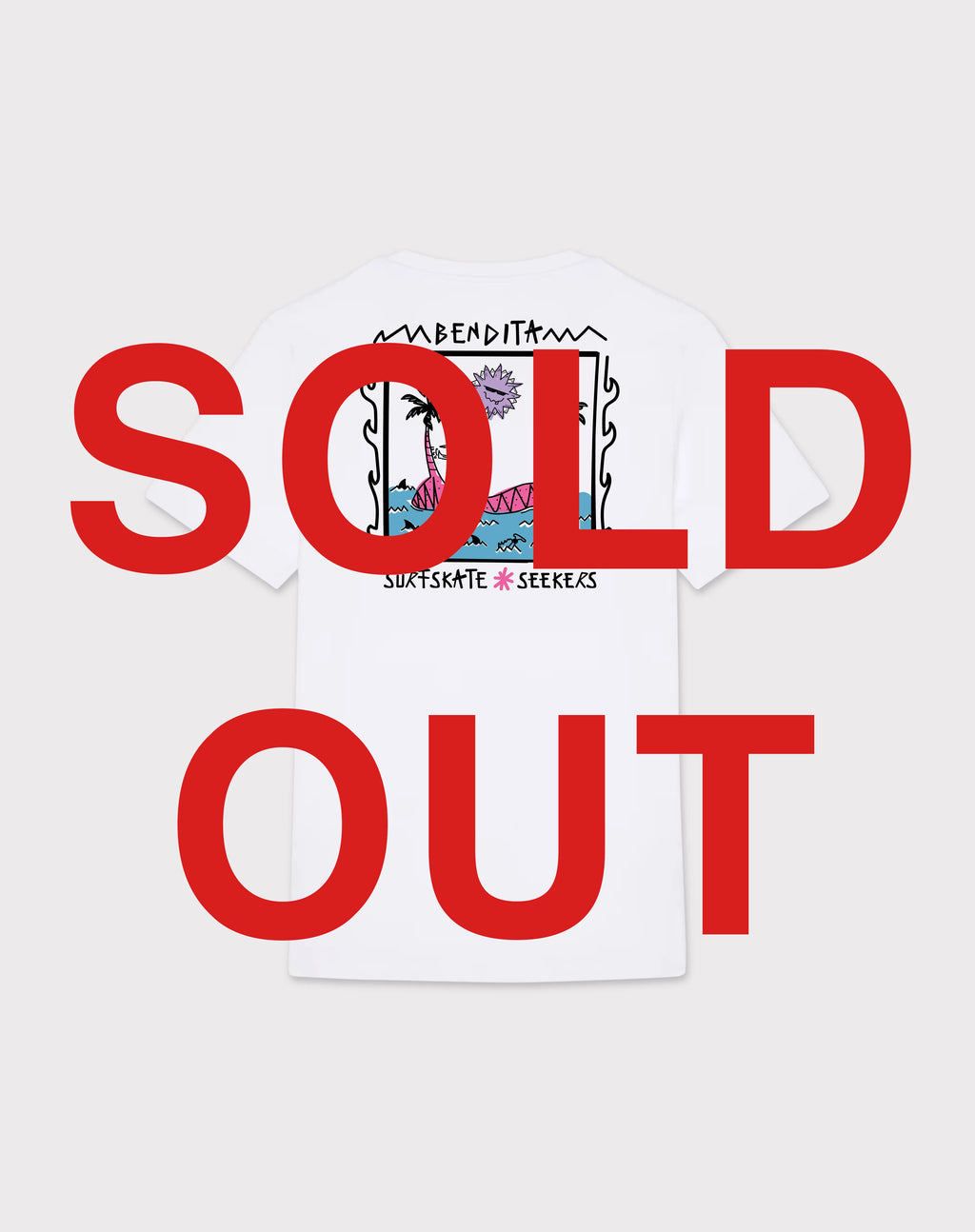 Surfskate Seekers T-Shirt – White | Organic Cotton | Made in Portugal